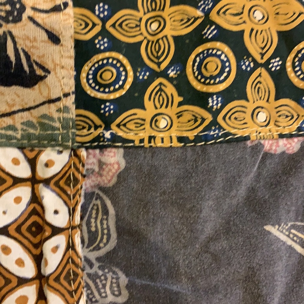 Patchart Patchwork Cotton Basic Crew Neck Tee - image 4